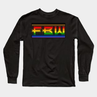 FBW Pride Flag Logo Design Long Sleeve T-Shirt